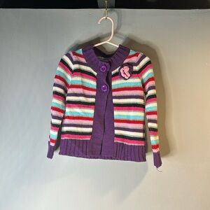 Striped cardigan-toddler-2t